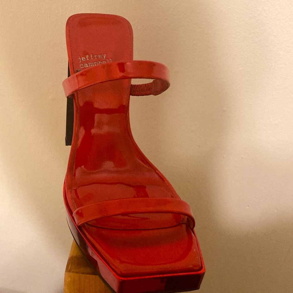 Jeffrey Campbell Red Block Heel - image 1